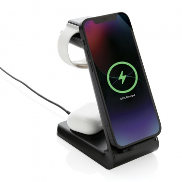 Logotrade Werbeartikel das Foto: Urban Vitamin Fairfield 3-in-1 Charger aus RCS rPlastik