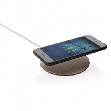 Logotrade Werbeartikel das Foto: 5W Weizenstroh Wireless Charger