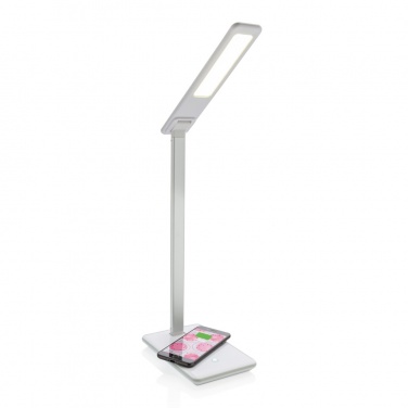 Logotrade Werbegeschenke das Foto: 5W Wireless Charging Schreibtischlampe