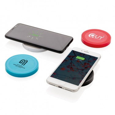 Logotrade Firmengeschenke das Foto: Runder 5W Wireless-Charger