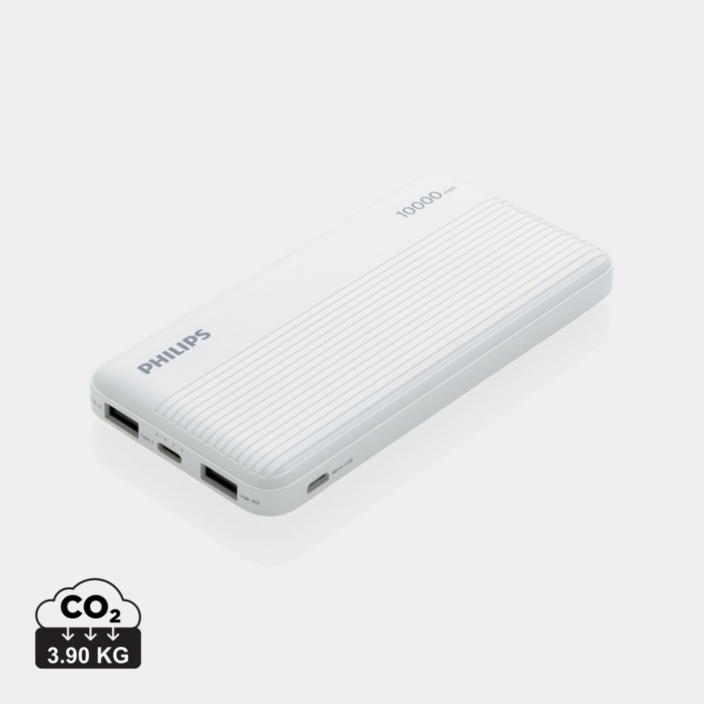 Logotrade Geschäftsgeschenke das Foto: Philips 10.000 mAh Slim Powerbank