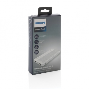 Logotrade Firmengeschenke das Foto: Philips 10.000 mAh Slim Powerbank