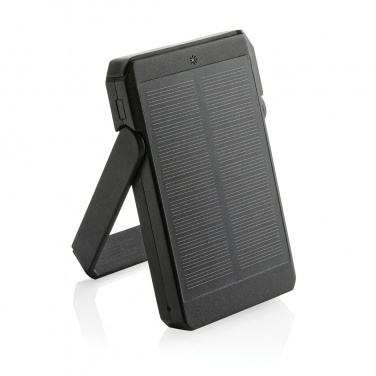 Logotrade Logogeschenke das Foto: Skywave 5000mah Solar Powerbank, 10W Wireless aus rPlastik