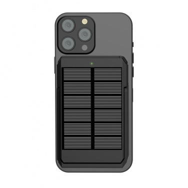 Logotrade Logogeschenke das Foto: Skywave 5000mah Solar Powerbank, 10W Wireless aus rPlastik