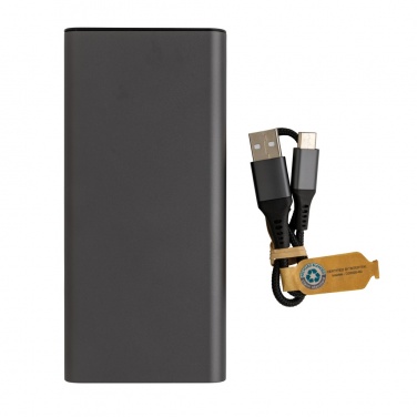 Logotrade werbemittel das Foto: Terra 20.000mAh 20W Powerbank aus RCS recyceltem Aluminium