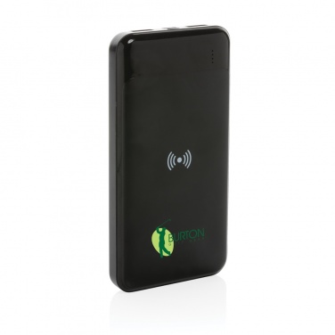 Logotrade Werbegeschenke das Foto: Wireless Powerbank aus RCS Standard recyceltem Kunststoff