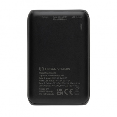 Logotrade Werbeartikel das Foto: Urban Vitamin Alameda 10.000mAh 18W PD Powerbank