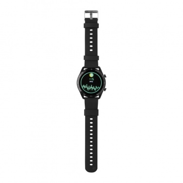 Logotrade Geschäftsgeschenke das Foto: Runde Fit Watch aus RCS recyceltem TPU