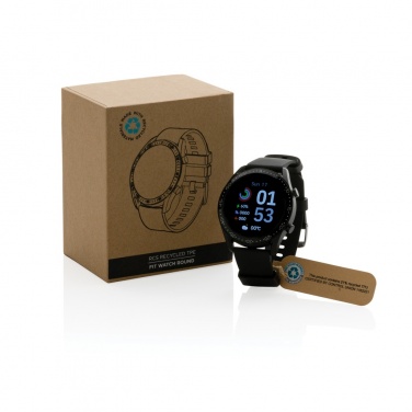 Logotrade Werbegeschenke das Foto: Runde Fit Watch aus RCS recyceltem TPU