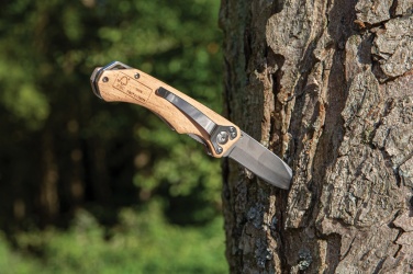 Logotrade Werbegeschenke das Foto: Outdoormesser aus Holz