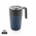 GRS recycelte PP und Stainless Steel Tasse mit Griff, Marine