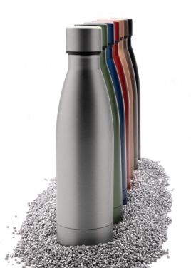 Logotrade Logogeschenke das Foto: RCS recycelte Stainless Steel Solid Vakuum-Flasche