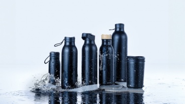 Logotrade Werbeartikel das Foto: Avira Alcor 600ml Wasserflasche aus RCS rec. Stainless-Steel