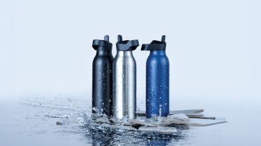 Logotrade Geschäftsgeschenke das Foto: Avira Ara RCS Re-Steel Fliptop Wasserflasche 500ml