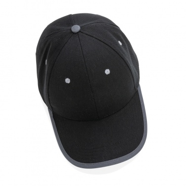 Logotrade Logogeschenke das Foto: Impact AWARE™ 280gr Brushed rCotton 6 Panel Kontrast-Cap