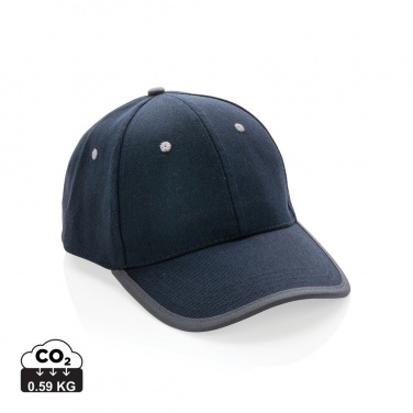 Logotrade Logogeschenke das Foto: Impact AWARE™ 280gr Brushed rCotton 6 Panel Kontrast-Cap