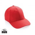 Impact 6 Panel Kappe aus 280gr rCotton mit AWARE™ Tracer, sattes Rot