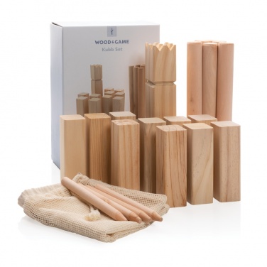 Logotrade Firmengeschenke das Foto: Kubb Outdoor Wurfspiel aus Holz