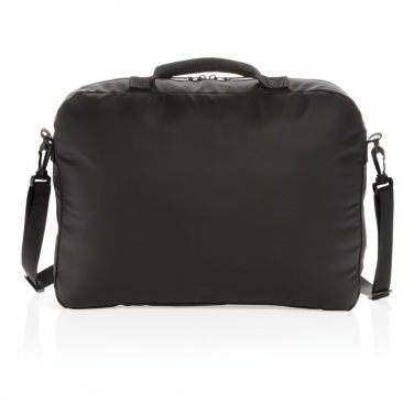 Logotrade Geschäftsgeschenke das Foto: Fashion schwarze 15,6" Laptoptasche, PVC-frei