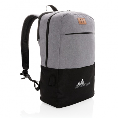 Logotrade werbemittel das Foto: Moderner 15.6" USB & RFID Laptop-Rucksack, PVC-frei