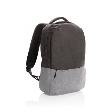 Logotrade Werbegeschenke das Foto: Duo Color RPET 15.6" RFID Laptop-Rucksack, PVC-frei