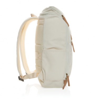 Logotrade werbemittel das Foto: Impact AWARE™ 16 oz. r recyceltem canvas 15" Laptop-Rucksack