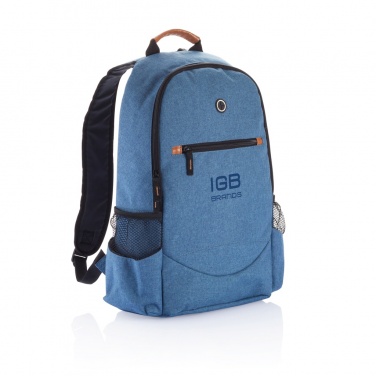 Logotrade Firmengeschenke das Foto: Modischer Duo Tone Rucksack, PVC-frei