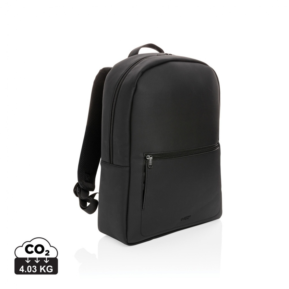 Logotrade Geschäftsgeschenke das Foto: Swiss Peak Deluxe PU Laptop-Rucksack, PVC-frei