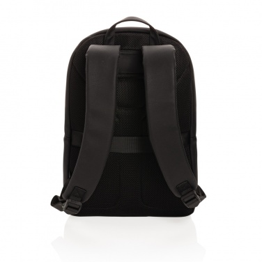 Logotrade Werbegeschenke das Foto: Swiss Peak Deluxe PU Laptop-Rucksack, PVC-frei