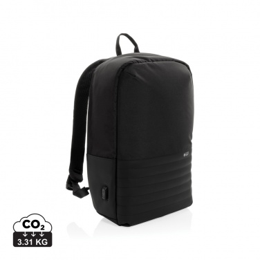 Logotrade Firmengeschenke das Foto: Swiss Peak AWARE™ Anti-Theft-RFID 15.6"-Laptop-Rucksack