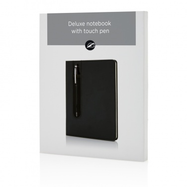 Logotrade Logogeschenke das Foto: Basic Hardcover PU A5 Notizbuch mit Stylus-Stift