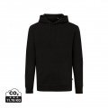 Iqoniq Jasper Hoodie aus recycelter Baumwolle, Schwarz