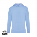 Iqoniq Jasper Hoodie aus recycelter Baumwolle, Himmelblau