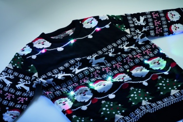 Logotrade Geschäftsgeschenke das Foto: Weihnachts-LED-Pullover L/XL