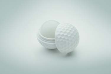 Logotrade Werbeartikel das Foto: Lippenbalsam Golfball