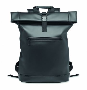 Logotrade Geschäftsgeschenke das Foto: 15" Rolltop-Rucksack PU