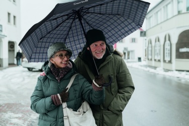 Logotrade werbemittel das Foto: 23" faltbarer Regenschirm