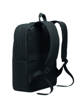 Logotrade Logogeschenke das Foto: Ein Rucksack aus 600D RPET-Polyester mit 210D-Futter und individuell anpassbarem Druck