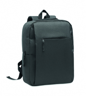 Logotrade Geschäftsgeschenke das Foto: Ein Rucksack aus 600D RPET-Polyester mit 210D-Futter und individuell anpassbarem Druck