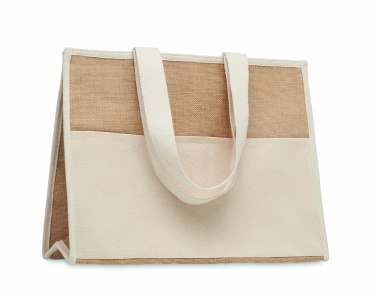 Logotrade werbemittel das Foto: Jute-Canvas Shopping Tasche