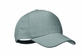 Hanf Baseball Kappe 5 Panele, Grau