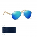 Sonnenbrille Bambus TARTU, Blau