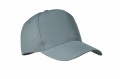 RPET Baseball Kappe 5 Panels, Grau