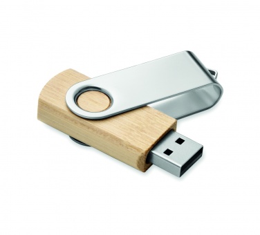 Logotrade Firmengeschenke das Foto: Techmate Bambus USB 16GB       MO6898-40