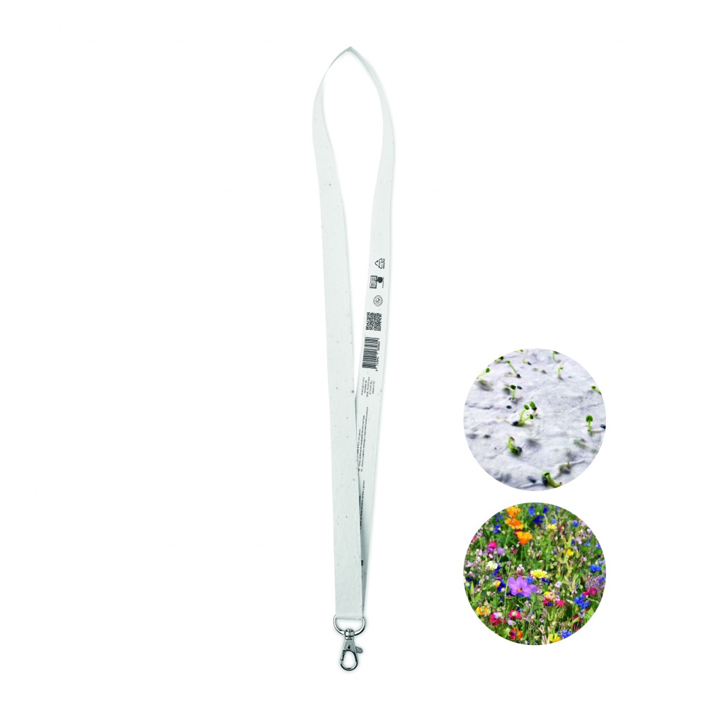 Logotrade werbemittel das Foto: Lanyard mit Samenpapier