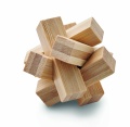 Holzpuzzle/Gehirnjogging Bambus, Holz