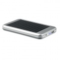 Solar Powerbank 4000 mAh, Mattsilber