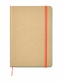 DIN A5 Notizbuch recycelt, Orange