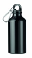 Aluminium Trinkflasche 400ml, Schwarz