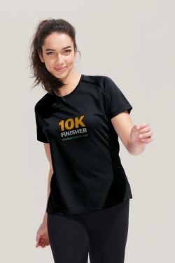 Logotrade Werbeartikel das Foto: SPORTY DAMENT-SHIRT  140g